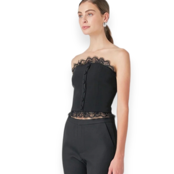 Anthropologie Endless Rose Peekaboo Lace Corset Top (NWOT) - Picture 3 of 11